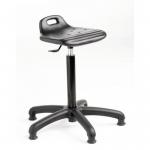 Posture stool with floor glides, seat height 580-800mm 323194