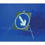 Circular Sign - 750 Mmkeep Right Arrow 323573