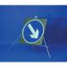 Circular Sign - 750 Mmkeep Right Arrow 323573