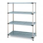 Metromax Q polymer shelving - 4 shelf unit- Starter bays 323575