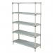 Metromax Q polymer shelving - 5 shelf unit - Starter bays. 323585