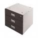 Drawer Unit Tripledk Grey Drawers 420 X 420 X 430 mm 323664