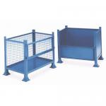 Steel box pallets with half drop side - Solid sides 323879