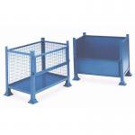 Steel box pallets with half drop side - Solid sides 323881