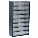 Raaco professional clear drawer storage cabinets - 555mm height 324124