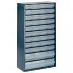 Raaco professional clear drawer storage cabinets - 555mm height 324171