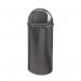 Plastic litter bins with dome push top 324229