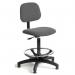Chair Industrial Fabric Highbase with Foot Ring Charcoal 324989