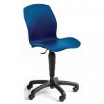 Chair - Polypropylene Bluewith Castors Low Base 325031