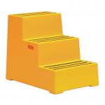 Heavy duty static plastic steps - Three step 325100