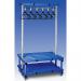 Cloakroom Unit with Hangers - Blue 10 Hangers - Length 1000 mm 325424