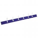 Wall Rack - Blue 6 Hooks - Length 1000 mm 325491