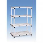 Plastic shelving - up to 360kg - Static units -Cream - Choice of 4 widths and 3 depths 325512