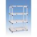 Plastic shelving - up to 360kg - Static units -Cream - Choice of 4 widths and 3 depths 325522