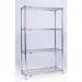 Slingsby chrome wire shelving system starter bay - 4 shelf levels, height 1590mm 325662