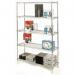 Slingsby chrome wire shelving system starter bay - 5 shelf levels, height 1895mm 325706