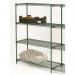 This photograph captures a gleaming, silver slingsby racking system with adjustable shelves and a sleek metroseal finish. The shelves are 457mm deep and feature anti-bacterial properties. The overall look is modern and efficient, perfect for any storage needs.