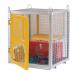 Cage, Security - Staticgalvanised with Yellow Doors 326009