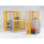 Cage, Security - Mobilegalvanised with Yellow Doors 326010