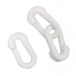 Plastic chain barrier system - Split joints - White 326019