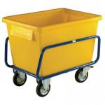 Slingsby heavy duty plastic container trucks with steel frames, yellow 326056