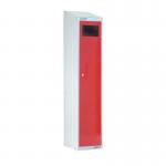 Locker Soiled Garment Slopingdisposal Cap.45 Items Red 326369