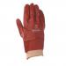 Gloves - Red Pvc Knitwristsize 6.5 - Pack of 10 Pairs 327544