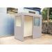 Gatehouses, kiosks and paystations - Waiting shelters/paystations - with windows - quill grey 328127