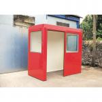 Gatehouses, kiosks and paystations - Waiting shelters/paystations - with windows - poppy red 328128