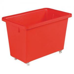 Slingsby nesting plastic container trucks, 150L, 620mm height, red