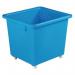 Slingsby nesting plastic container trucks, 203L, 640mm height, light blue 328234