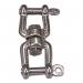 Stainless steel swivel links - Jaw to jaw, 10mm link dia. 328446