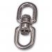 Stainless steel swivel links - Eye to eye, 8mm link dia. 328457