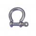 Stainless steel shackles, bow type, 0.12T WLL 328462