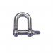 Stainless steel shackles, dee type, 0.12T WLL 328497