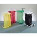 Colour coded sackholders freestanding with lid 328642