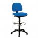 Medium back draughter chair, blue fabric 328969