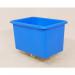 300L nestable plastic container trucks - plywood base, light blue 329066