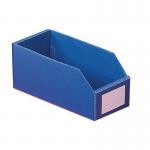 Twin walled polypropylene small parts bins - blue 329744