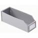 Twin walled polypropylene small parts bins - silver grey 329746