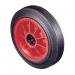 Rubber tyred wheel with polypropylene centre - medium duty 330688