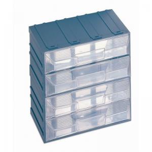 Free-standing interlocking modular drawer system - 208 x 132 x 208mm,