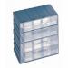 Free-standing interlocking modular drawer system - 208 x 132 x 208mm, 4 drawer 330798