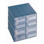 Free-standing interlocking modular drawer system 208 x 222 x 208mm, 8 drawer 330799