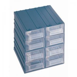 Free-standing interlocking modular drawer system 208 x 222 x 208mm, 8