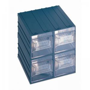 Free-standing interlocking modular drawer system 208 x 222 x 208mm, 4
