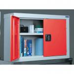 Steel workplace cupboards with coloured doors 850mm high - Choice of five colours 331345