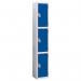 Wet Area Locker 3 Compartmentw 300 X D 300 Blue Door 331428