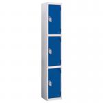 Wet Area Locker 3 Com[partmentw 300 X D 450 Blue Door 331440