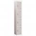 Wet Area Locker 4 Compartmentw 300 X D 450 Light Grey Door 331444